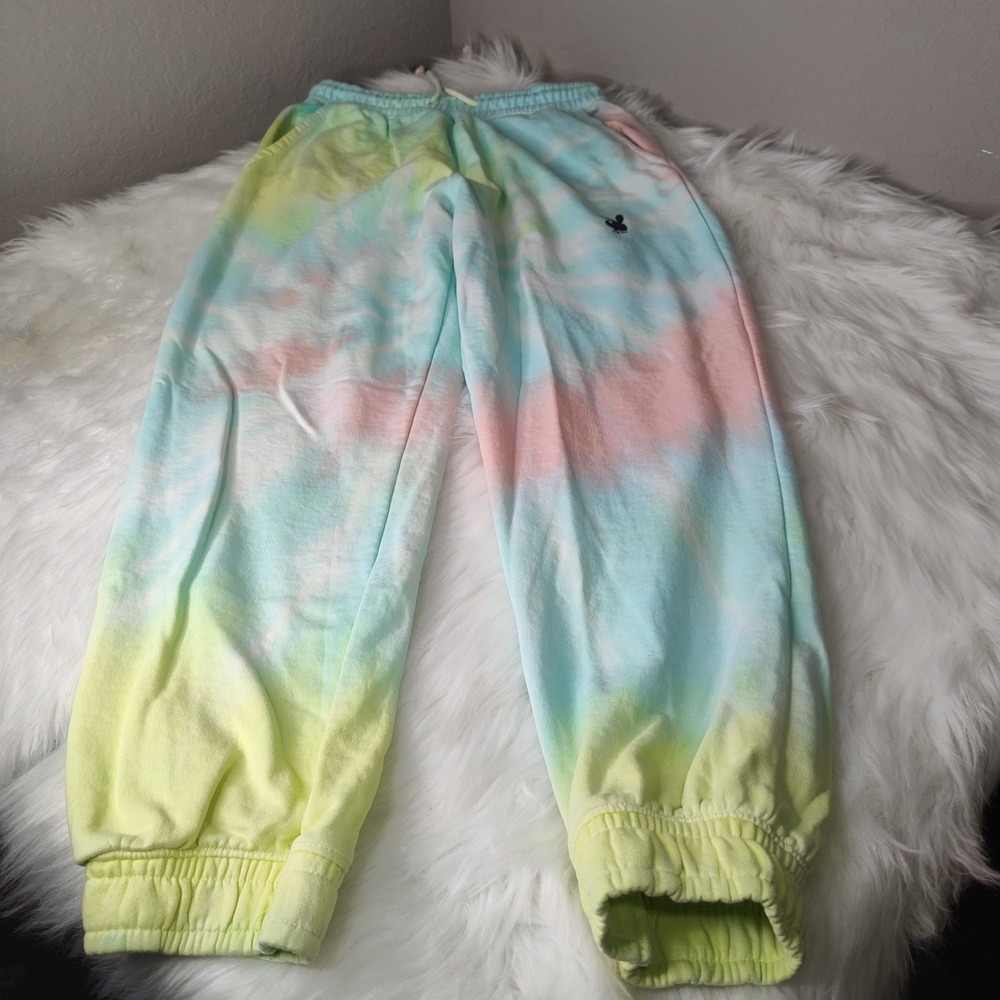 Playboy Missguided Joggers Womens Medium Pastel Tie Dye Bunny Logo Sweatpants
